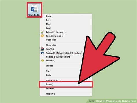 Start the task manager by taping ctrl+alt+del or ctrl+shift+esc key. 11 Ways to Permanently Delete Files - wikiHow