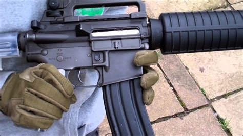 Airsoft Gun M4a1 Full Automatic Review With Shooting Test Youtube