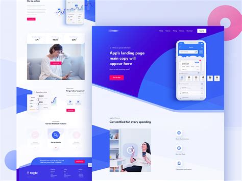 Mobile App Landing Page On Behance