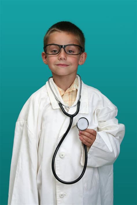 Boy Dressed Up As A Doctor Stock Image Image Of Profession 1473505