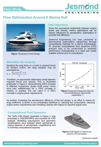 Yacht Hull Flow Optimisation Case Study Jesmond Engineering
