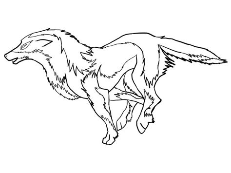 Wolf Running Sketch By Coldestrage On Deviantart