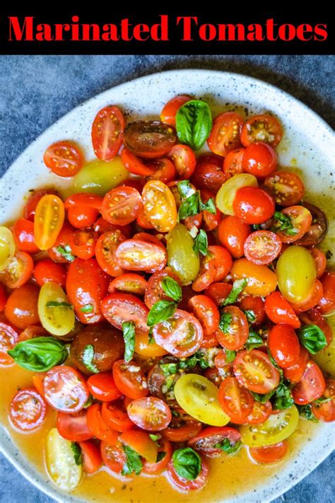 Marinated Tomatoes Is A Healthy Dish Made With Cherry Tomatoes Fresh