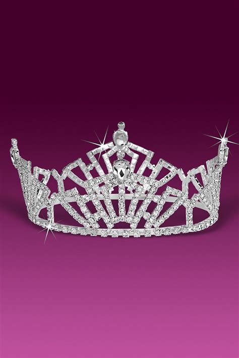 Classic Pageant Crystal Rhinestone Tiara Crown Rhinestone Tiara