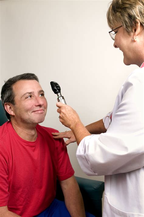 Free Picture Eye Examination Female Clinician Ophthalmoscope