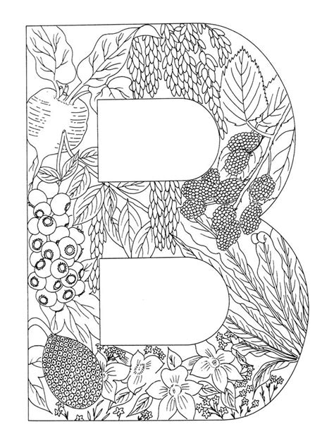Cool Letter B Coloring Pages References Demianakbond
