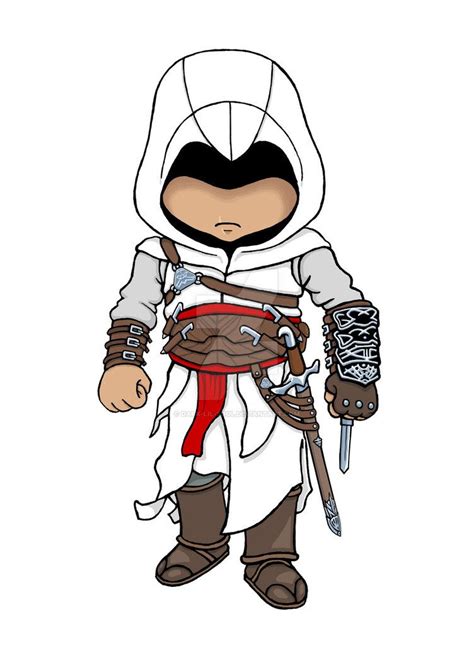 Altair In Chibi Form From The Game Assassins Creed Chibi Designed