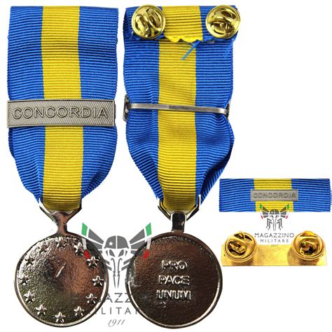 Eu Medal And Ribbon Concordia Pro Pace Unum