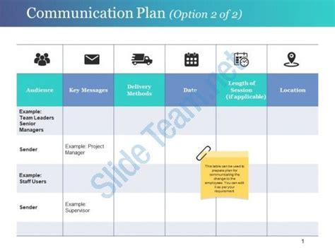 Communication Plan Ppt Infographic Template Slide01 Communications