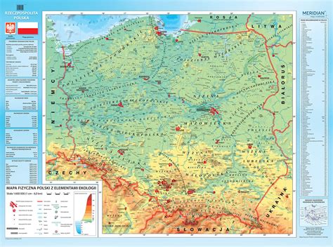 Mapa Fizyczna Polski Z Atlasu Geograficznego My XXX Hot Girl