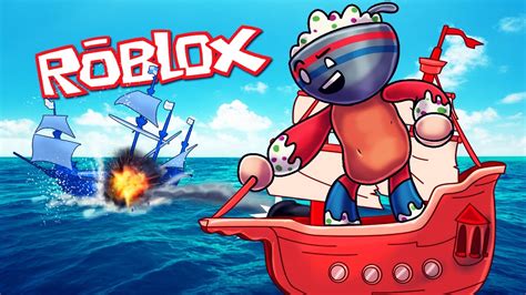 Roblox Red Vs Blue Pirate Ship Battles Roblox Adventures Youtube