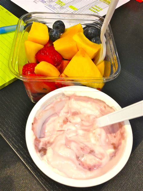 Office Afternoon Snack Fruit Yogurt Healthy Afternoon Snack Love