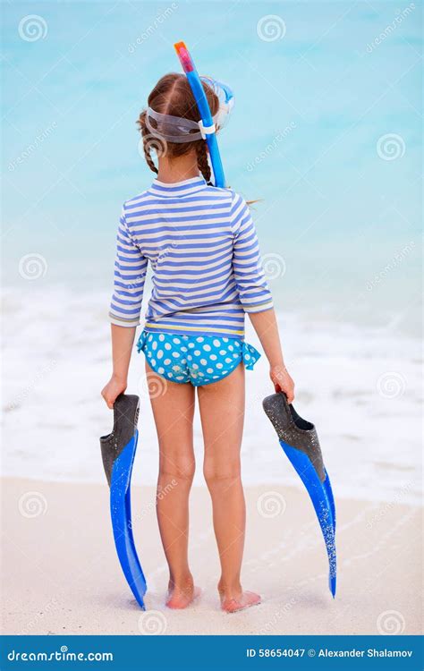 Adorable Little Girl At Beach Royalty Free Stock Photo Cartoondealer