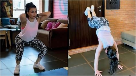 Soha Ali Khan Proves She Never Misses Leg Day In New Video Neha Dhupia