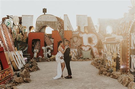 Edgy Las Vegas Elopement With A Pink Cadillac And Tattoos Junebug