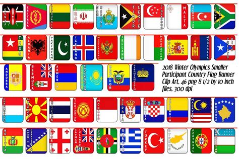 All Nation Flags Olympic