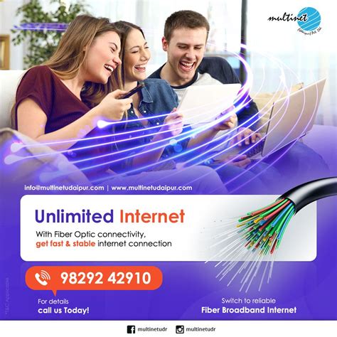 Unlimited Internet With Fiber Optic Connectivity Get Fast And Stable