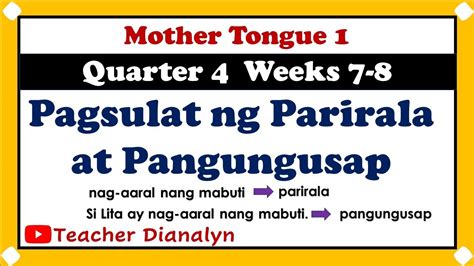 Mother Tongue Quarter Weeks Pagsulat Ng Talaarawan At The Best Porn
