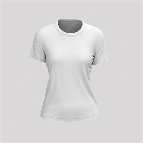 Premium Psd Female White T Shirt Mockup