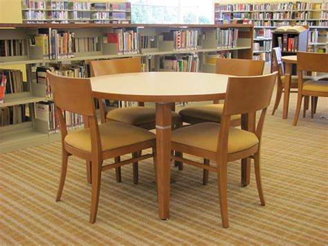 Library Furniture Reading Tables And Chairs