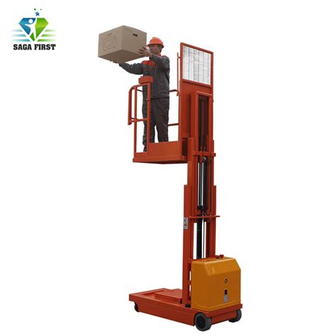 Electric Vertical Lift Hydraulic Self Propelled Order Picker China
