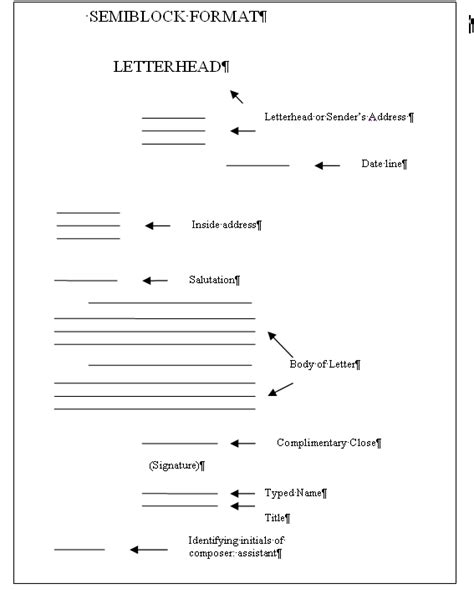 Sample Semi Block Letter Example Of Modified Block Le