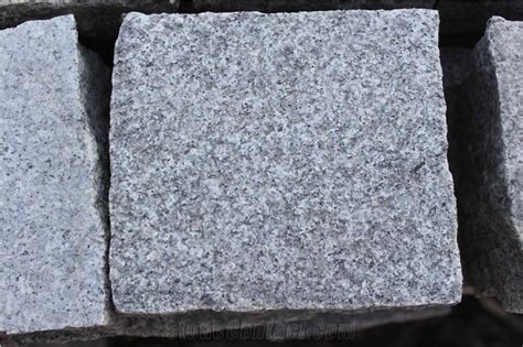 G343 Grey Granite Flamed Cobble Stones From China