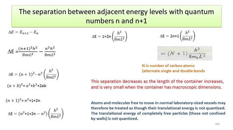 Energy Difference Between Energy Levels And Separation Between Adjacent Energy Levels Youtube