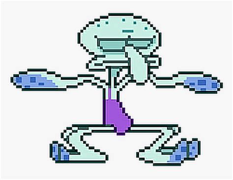 Squidward Spongebob Pixel Character Funny Freetoedit Dancing