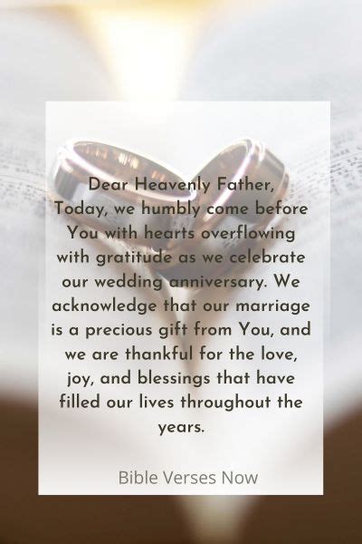 15 Powerful Prayer Thanking God For Wedding Anniversary