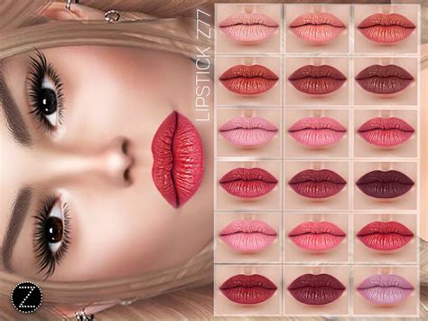 Lipstick Z77 By Zenx At Tsr Sims 4 Updates