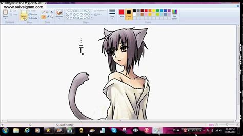 How To Trace Anime Using Ms Paint Youtube
