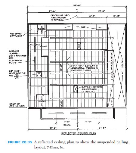 Reflected Ceiling Plan Given The Engineering Layout Shown