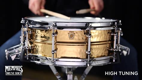 Ludwig 14x5 Hammered Bronze Super Sensitive Snare Drum Lb554kt Youtube