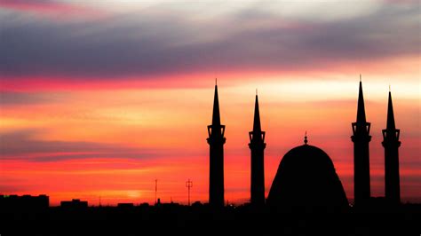 Download Wallpaper 3840x2160 Sunset Architecture Mosque Sky 4k Uhd 169 Hd Background