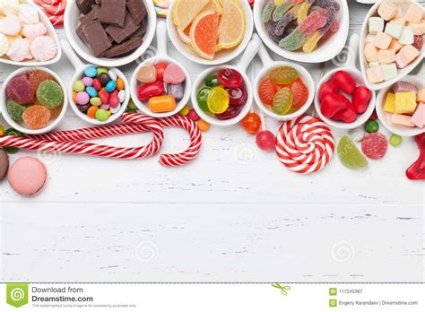Chocolate Sweets Stock Image Image Of Assorted Macaroon 117245367