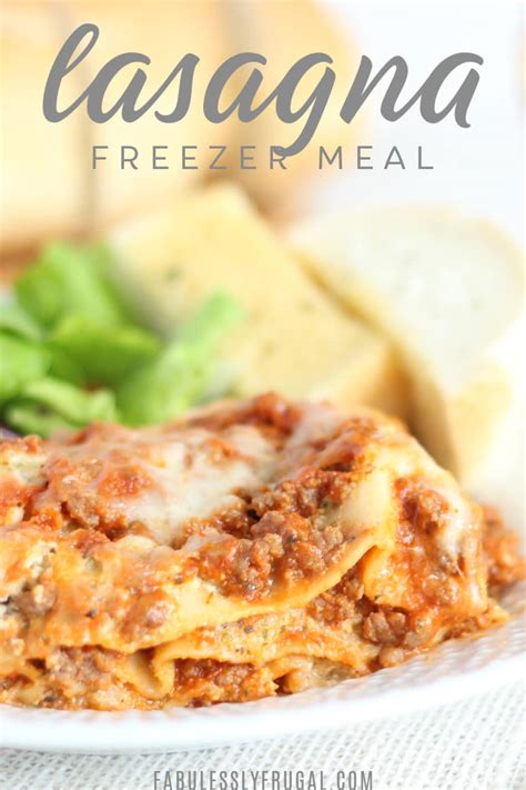 Easy Homemade Lasagna Freezer Meal Recipe Fabulessly Frugal