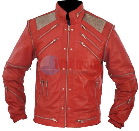 Michael Jackson Beat It Vintage Red Original Leather Jacket