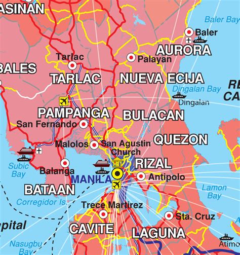 Philippines Map Location List Of Lighthouses In The Philippines