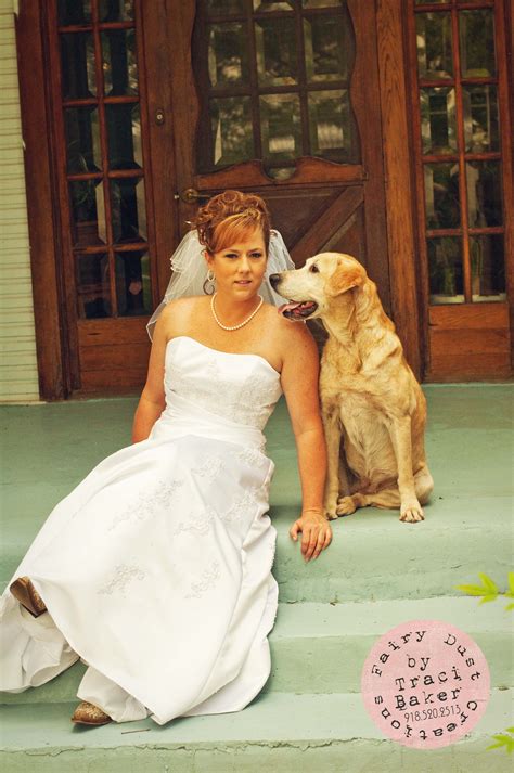 Bride With Her Beloved Dog Wedding Dogs Pet Grooms Party Bride