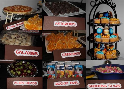 The Menu Space Birthday Party Food Space Party Food Space Theme Party