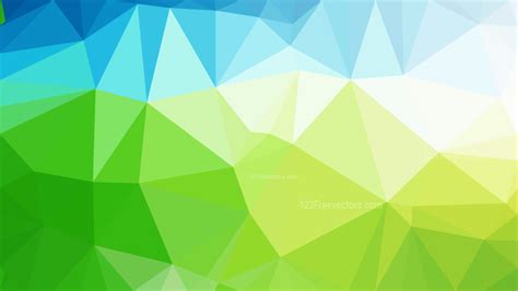 Abstract Blue And Green Polygonal Background Design Vector Image