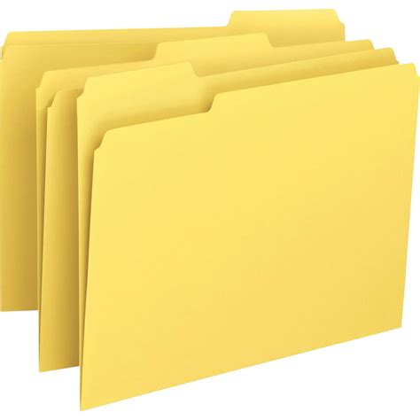 Smead File Folders 13 Cut Yellow 100bx Letter 12943