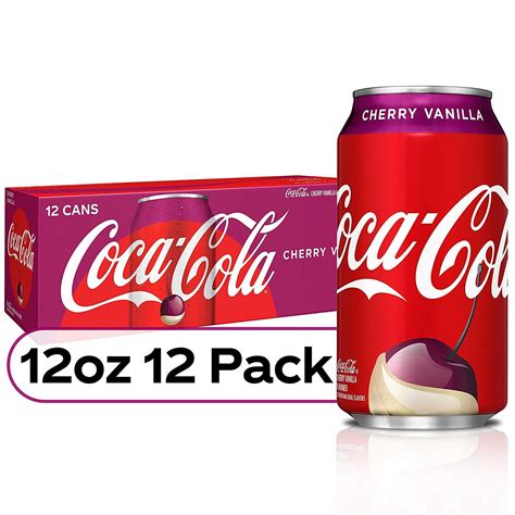 Buy Coca Cola Cherry Vanilla 12 Oz Cans 12 Pack Online At Desertcart Uae