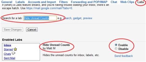 How To Disable Unread Mail Count In Gmail
