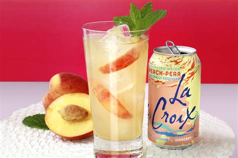 Peachy Keen Punch With Lacroix Sparking Water