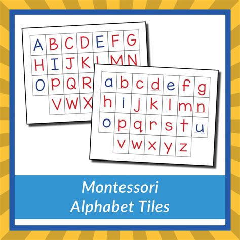 Montessori Letter Tiles Moveable Alphabet