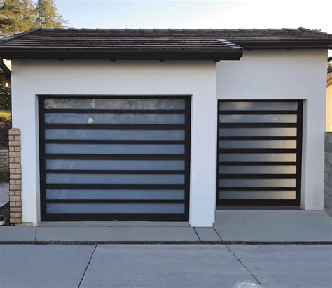 Model El125 Contemporary Aluminum Garage Doors By Elegant