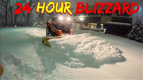 24 Hours Of Plowing Deep Snow Youtube