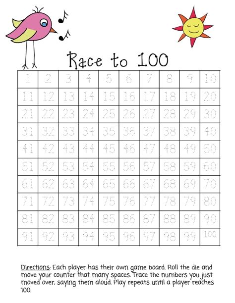 Grade Onederful Race To 100 Game Math Pinterest